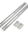 22 Inch Ball Bearing Drawer Slides Soft Close Full Extension Heavy Duty With Brackets Side Or Rear Mount Zinc Plated Steel 78 Lb Load Capacity