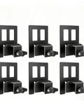 Set Of Six Anti Slip Mattress Holders For Metal Bed Frames, Heavy Duty Rubber Sliders displayed against a white background.