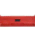 Fabuletta Rotary Electric Wire Stripper For Coaxial Cable Peeling Handy Portable Hand Tool With Precise Insulation Removal Durable Plastic Grip Easy Use For Professional Electricians And Diy Projects Red Color viewed from the front.