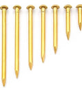 Top Shelf Antique Copper Brass Furniture Nails 2.8 By 35 mm Heavy Duty Hardware Assortment 20 Piece Pack Displayed