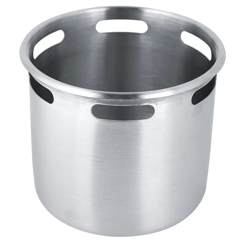 Stainless Steel Brass Dipper Well Faucet for Coffee Shop Sinks, durable container for utensils cleaning, quick rinse tool.