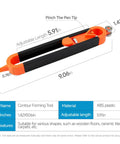 Adjustable Lock Contour Gauge For Nailing Irregular Shapes With Hella Precision 5.91in ABS scribing tool for wood floors and tiles.