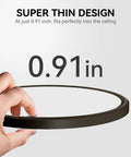 12 Inch Dimmable LED Flush Mount Ceiling Light With Easy App And Remote Control, ultra-slim 0.91 inch design detail