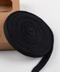 Roll of Black Cotton Ito Sageo Cord for Katana Tsuka Handle, 400 cm long, versatile binding rope for Japanese sword wraps