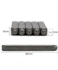 Pro Grade 36 Piece One Eighth Inch Metal Stamping Kit With Steel Letter And Number Punch Stamps A To Z And 0 To 9 close-up
