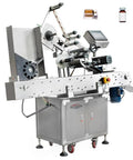 Automatic Horizontal Labeling Machine For Small Vials Bottles And Tubes Featuring Touch Screen Interface and automatic functions to apply labels.