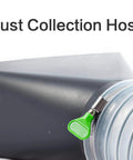 Close-up of 12 Pack 4 Inch Adjustable Stainless Steel Hose Clamps With Worm Gear And Thumb Screw For Dust Collection