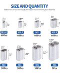 315 Piece Aluminum Crimping Loop Sleeve Ferrule Kit For Wire Rope And Cable Ends With 8 Sizes From M1.2 To M6 on display