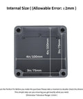 Set Of 6 IP65 Waterproof Junction Boxes 4x4x3 Inches ABS Plastic Dustproof Outdoor Electrical Enclosures For Conduit Projects, internal size diagram