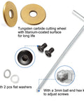 Top Shelf Replacement Cutting Wheel For Tile Cutters And Glass Nippers Built Tough High Strength Tungsten Carbide Scoring Blades with hardware and hex wrench.
