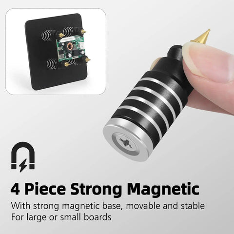 Magnetic PCB Holder Set For Soldering Dope 4 Piece Magnetic Base Pillar Stands with strong magnets for electronics repair
