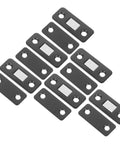 Ultra Thin Magnetic Cabinet Door Catches Stainless Steel 12 Pack Black Finish Easy Install Pro Grade Secure Magnetic Latches
