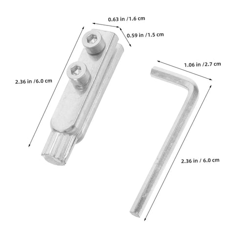 Heavy Duty Stainless Steel Broken Thread Extractor Kit For Faucet Screws And Pipes That Saves Your Skin From Rattling Leaks With Triangular Valve Remover Tools Inside The Box, 6 cm parts