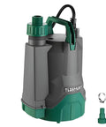 One Third Horsepower Submersible Water Pump With 2450 GPH Flow Portable Electric Utility Pump for water transfer and drainage
