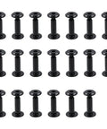20 Sets M3x12mm Black Furniture Bolts And Nuts Kit With Hex Screws Barrel Nuts And Allen Wrench Includes M3x16mm M3x25mm M4x5mm M4x35mm For TV Stand Woodworking And DIY Repairs