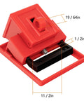 Front view of Clamp On Circuit Breaker Lockout Device Kit, 3 Pack, 480 To 600 Volt Safe Isolation For Single And Multi Pole Breakers