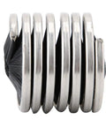 Rope Cleaning Brush For Rock Climbing And Caving, Quick Dry, Easy To Use Rope Wash Tool showing coiled stainless steel and bristles