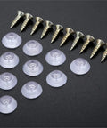 Dope Rubber Furniture Leg Protectors Set Of 10 With Screws Round Floor Feet Pads for Hardwood and Tile Sizes 15mm 16mm 19mm and 26mm