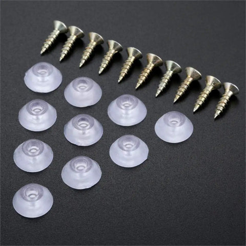 Dope Rubber Furniture Leg Protectors Set Of 10 With Screws Round Floor Feet Pads for Hardwood and Tile Sizes 15mm 16mm 19mm and 26mm