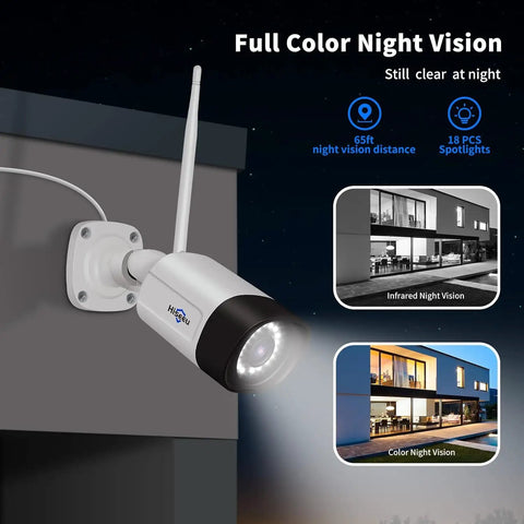 2K Outdoor Security Camera Bullet With 2 Way Audio And 3MP IP Surveillance IP66 Weatherproof Night Vision Motion Detection