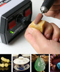 Pro Grade Six Pack Rubber Polishing Bits Set With Three Thirty Second Inch Shank For Rotary Tool Kit used on jade