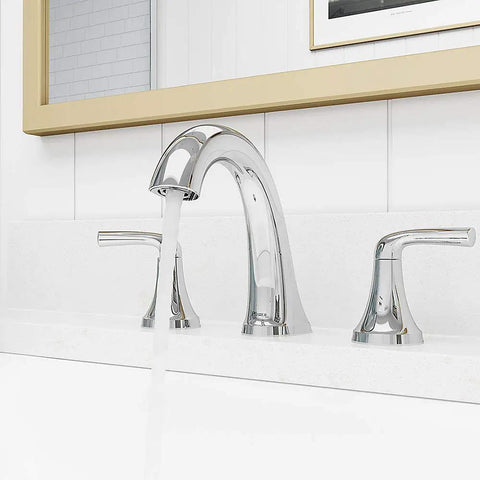 Ladera 8 Inch Widespread Chrome Bathroom Faucet LF049LRCC New In Box Never Installed Includes Printed Manual Dope Chrome Finish