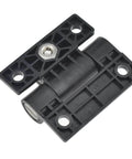 Adjustable Black Plastic Friction Positioning Torque Gate Hinge XK511 2B, one piece, black, showing easy mount holes and durable design