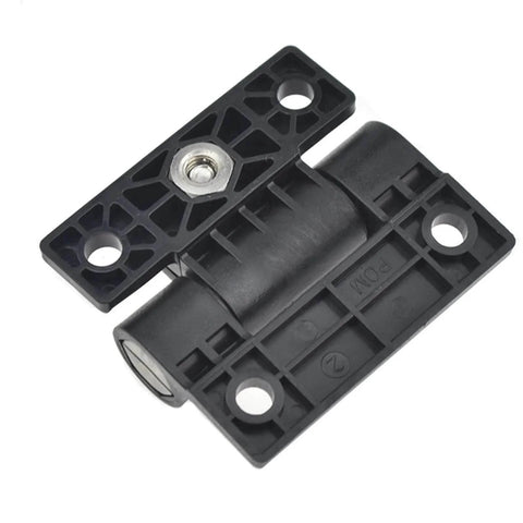 Adjustable Black Plastic Friction Positioning Torque Gate Hinge XK511 2B, one piece, black, showing easy mount holes and durable design