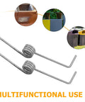 Top Toss Stainless Torsion Spring Kit With 4 Coil Design And Heavy Duty Build For Trash Can Lid Replacement Makes Your Bin Snap Back Smooth Every Single Time So It Aint Rusty Or Flimsy, stainless steel 4-coil trash can lid spring