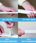 Steps to use Solvent Activated Golf Grip Tape Pro Grade 2 Inch By 10 Inch Double Sided Strips for regripping clubs efficiently.