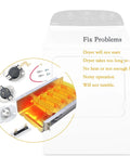 Durable Dryer Heating Element Kit Replacement Nickel Chromium Construction For Select Dryers Including MEDX655DW1 MED4500MW0 MEDC400VW0 MEDC200XW1 And AED4475TQ1 Easy Install And Consistent Heat visible with heating elements and thermostats in front of a white dryer
