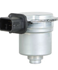 Clutch actuator for automatic transmission; metal cylindrical body with black 2-pin electrical connector (side view).