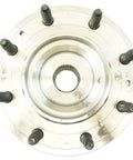 Top view of a Front Left And Right Wheel Bearing And Hub Assembly Set For 4x4 SRW Chevy Silverado Sierra 2011 To 2019 2500HD 3500HD