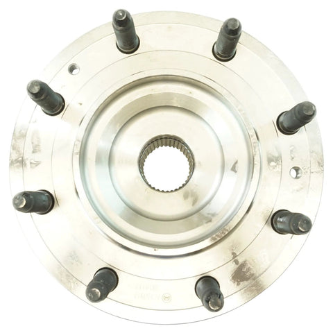 Top view of a Front Left And Right Wheel Bearing And Hub Assembly Set For 4x4 SRW Chevy Silverado Sierra 2011 To 2019 2500HD 3500HD
