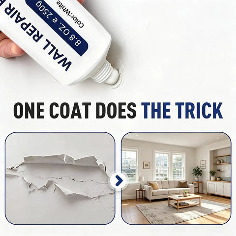 Drywall Repair Kit Pro Grade With Quick Drying Wall Mending Paste Scraper Sandpaper Nozzle Extender And Waterproof Spackle For Holes And Cracks In Plaster And Concrete DIY Wall Repair Set