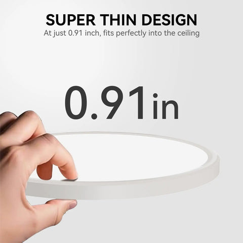 Ultra Thin 4 Pack 9 Inch LED Ceiling Light 2800 Lumen Flush Mount Daylight 5000K Surface Mount For Bedroom Living Room Dining Room Garage Office Bright As Heck For Kitchens And Hallways