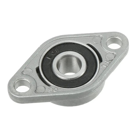8Pcs Heavy Duty Pillow Block Bearings 8mm Bore Zinc Alloy Housing Rhombic Flange Self Aligning Industrial Equipment Parts Pro Build Quality Works For Motor Machinery Loads Reliable Daily Grind Support System Shop Setup Looks Rad Smooth Forever, 8mm bore flange bearing