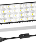 Crazy Bright 100W LED Shop Light Delivers 11000 Lumens Of Daylight 6000K, Plug In Garage Light With On Off Switch And 6Ft Cord, IP66