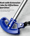 Heavy Duty Conduit Bender Head With Spring Hook Assisted Flex For 3/4 Inch 15Mm Emt Pipe Steel Rigid Metal Tube Electrical Tool Easy Bending Job close-up.