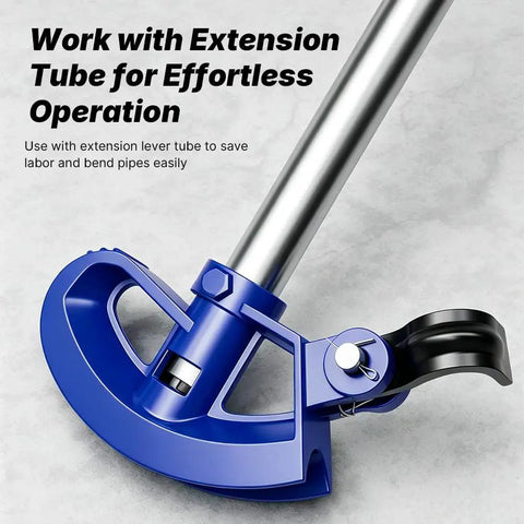 Heavy Duty Conduit Bender Head With Spring Hook Assisted Flex For 3/4 Inch 15Mm Emt Pipe Steel Rigid Metal Tube Electrical Tool Easy Bending Job close-up.