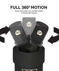 Impact Universal Joint Socket Swivel Set showing full 360-degree motion with Cr-Mo heat-treated steel, close-up view