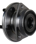 Close-up of metal Two Pack Front Wheel Hub And Bearing Assembly Compatible With Jeep Wrangler 1999 2006 Cherokee 1999 2001 TJ 2000 2006 Five Lug Non ABS Front Axle Replacement Kit
