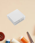 Slick Invisible Collar Stays For Men Dress Shirts Lightweight Adhesive PVC Collar Supports in a clear storage box.