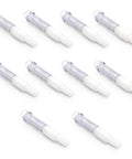 ResOne oxygen tubing swivel connectors, 12-pack, translucent purple housings with white ends