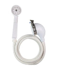 VersaSpray Portable Handheld Shower Sprayer For Bathtubs Without Diverter Fits Round Or Square Tub Spouts White 1 Pack Easy Install