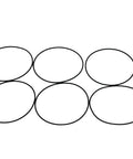 Ten black Buna-N o-rings, 3 in ID by 3-1/8 in OD, 70D hardness, pack of 10