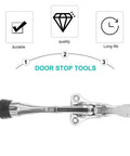 Easy Step Zinc Alloy Door Stopper With Silent Anti Collision And Solid Grip Spring Loaded Kickdown Door Holder features