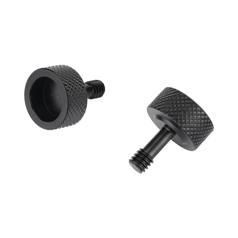 One Quarter Inch Twenty Thread Thumb Screw Cup Head For DSLR Camera Cage Kit Accessories Pack Of 2 Iron Construction 5.5mm