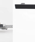 High Rise Shower Arm And Flange 16 Inch Solid Brass Square Shower Riser Gooseneck Wall Mount Extension Arm Half Inch NPT Tapered Threads Matte Black