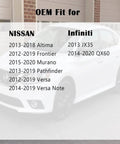 Gas Cap Replacement For Nissan Infiniti Cars And SUVs 2012-2020 Compatible with OEM fit list on car background